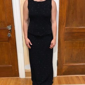 Scott McClintock Shimmer Black Dress